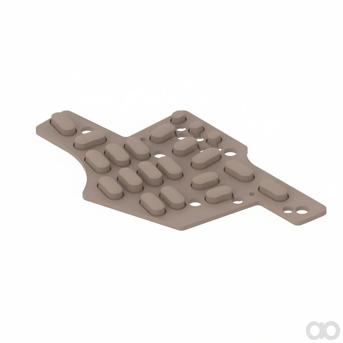 John Deere - AXE26393 - Right Side Elastomeric Keypad
