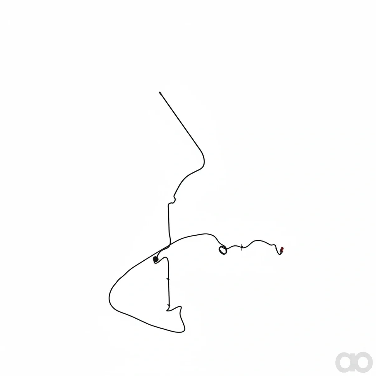 John Deere - AXE62497 - Grain Tank Camera Wiring Harness