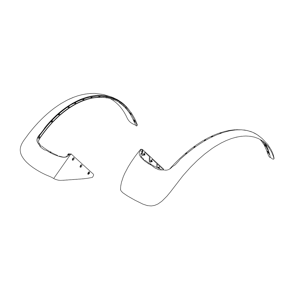 John Deere - BL15292 - Rear Fender Extension, 2794 X 381 mm (110 X 15 inch)
