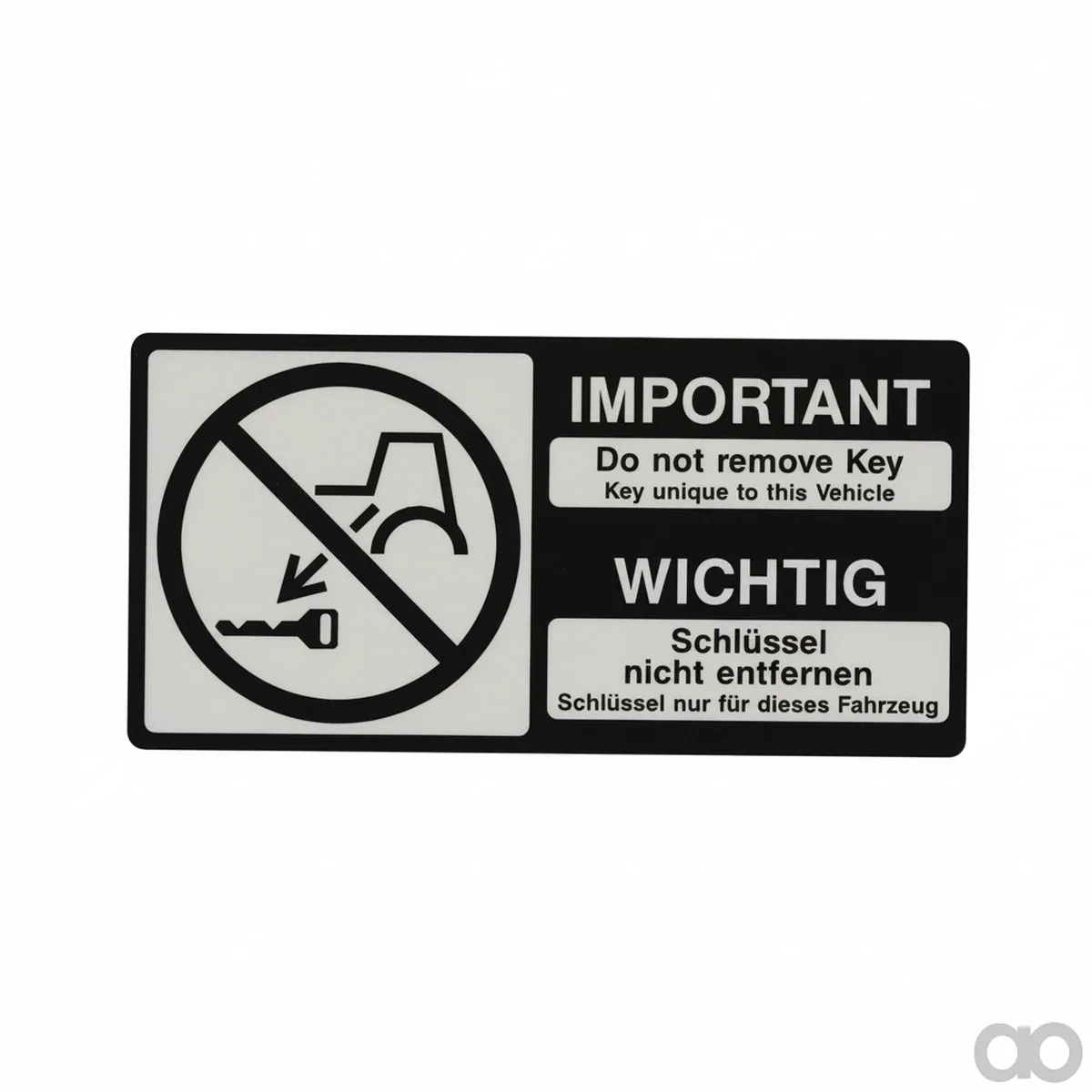 John Deere - L207049 - Instruction Plate