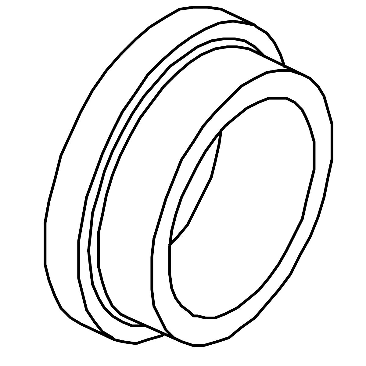 John Deere - N283293 - Cylindrical Flanged Alloy Bushing