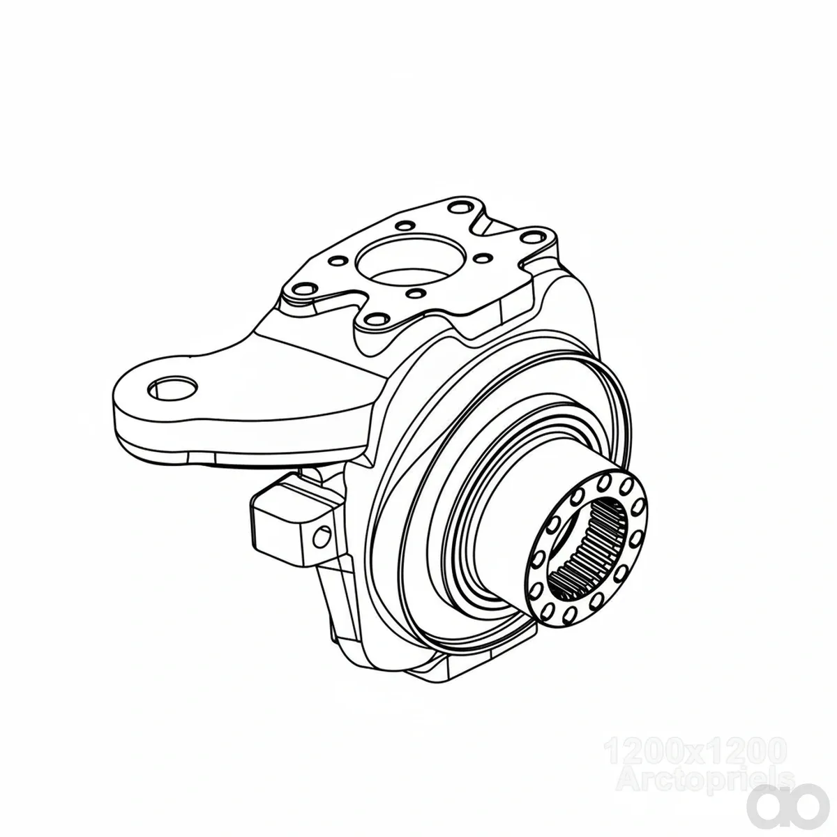 John Deere - R124407 - Knuckle Housing, Right Side