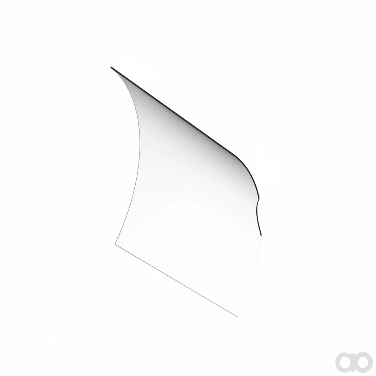 John Deere - R93148 - Lower Front Windowpane, Right Side
