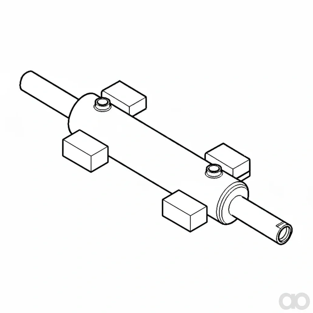 John Deere - RE271434 - Steering Hydraulic Cylinder