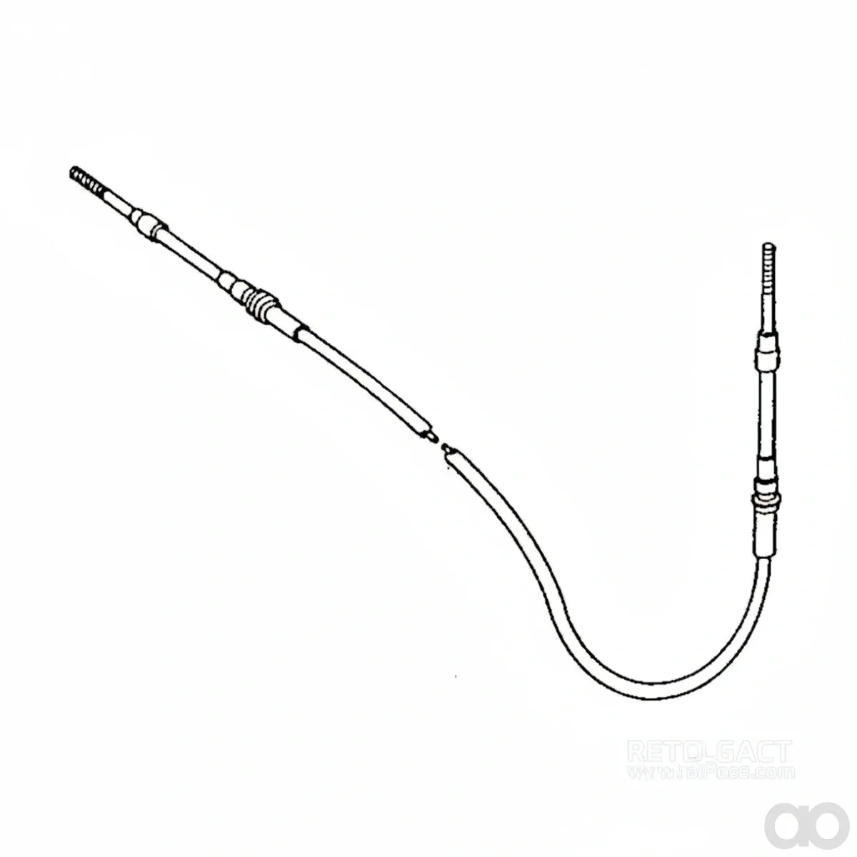John Deere - RE53969 - Throttle Cable