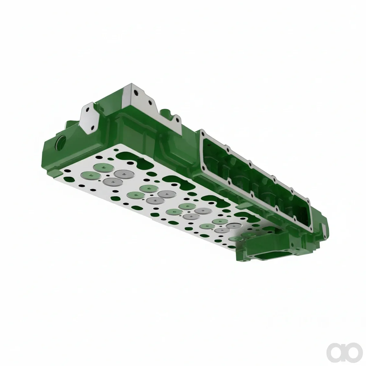 John Deere - RE553419 - Engine Cylinder Head with Valves