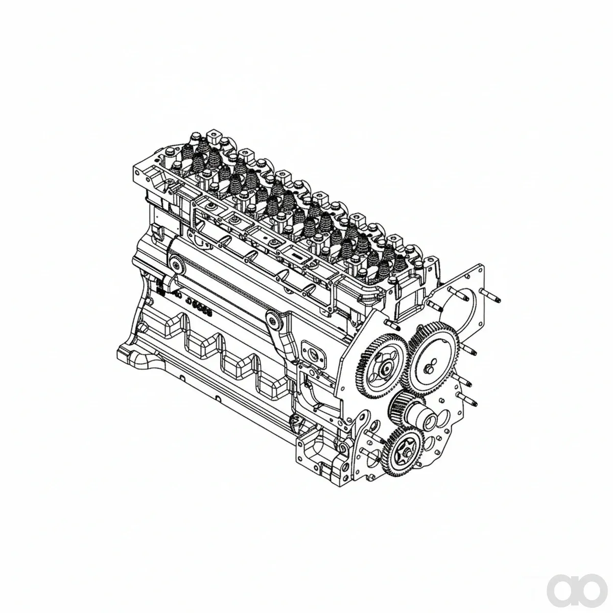John Deere - RM100054 - REMAN Complete Block Assembly, 9 Liter, IT4