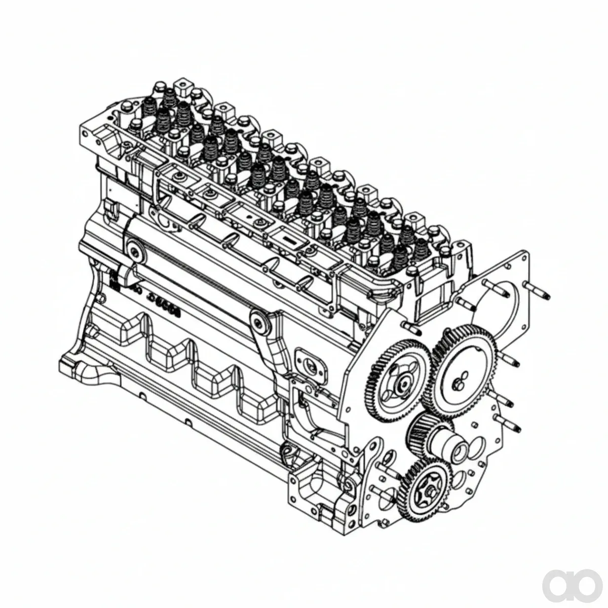 John Deere - SE501746 - REMAN Complete Block Assembly, 9.0 Liter
