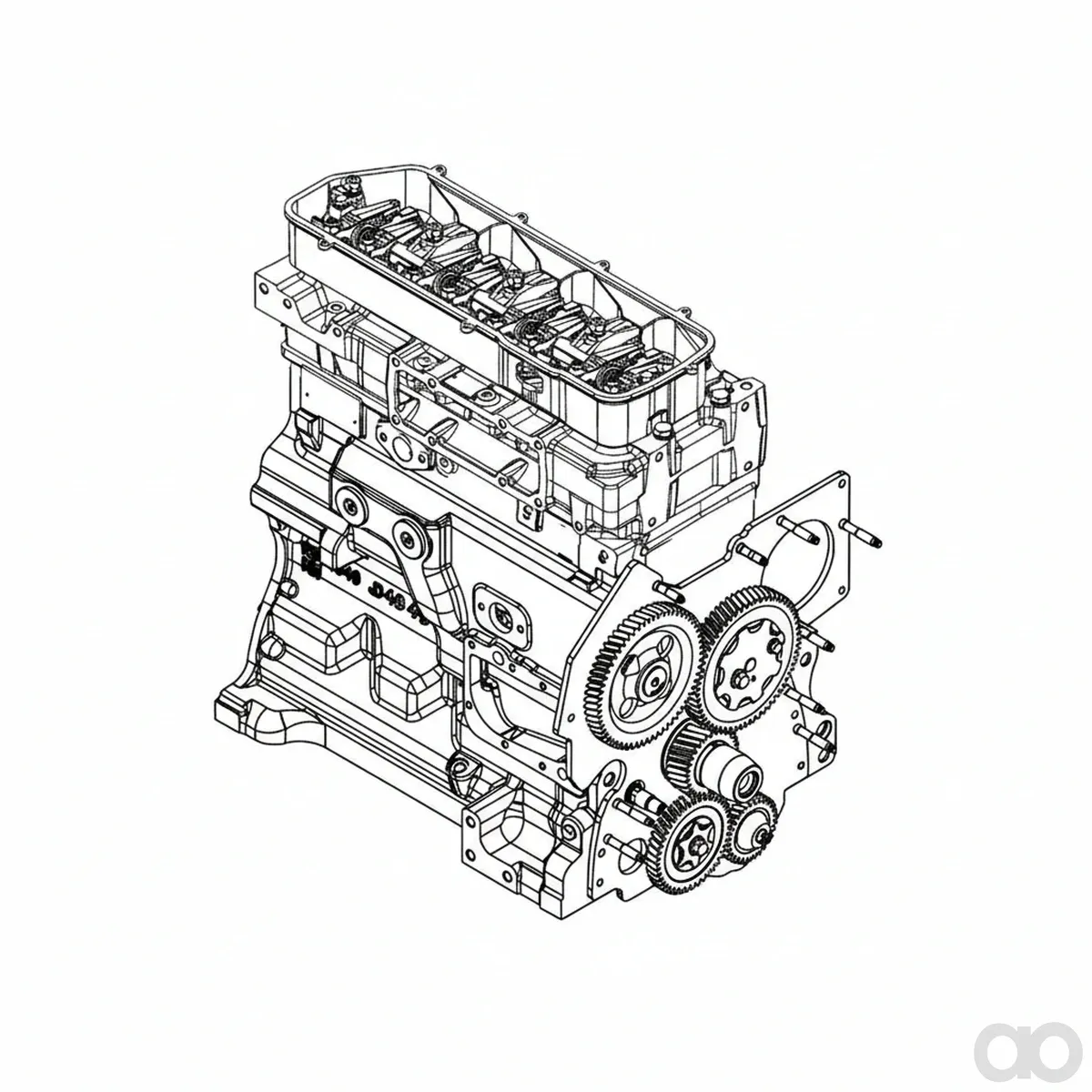 John Deere - SE501785 - REMAN Complete Block Assembly, 4.5 Liter, Tier 3