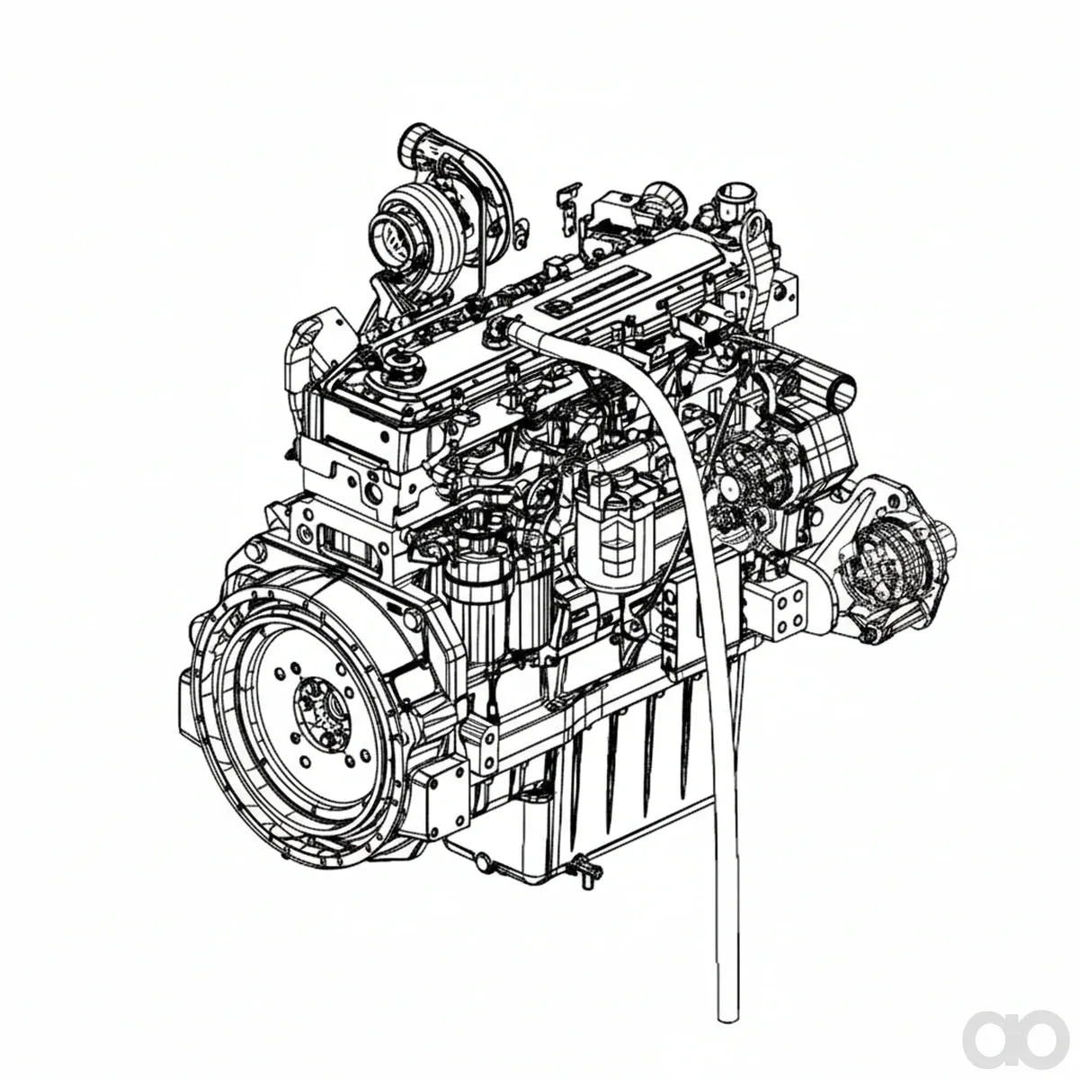John Deere - SE501902 - REMAN Diesel Engine, 9 Liter, Tier 3