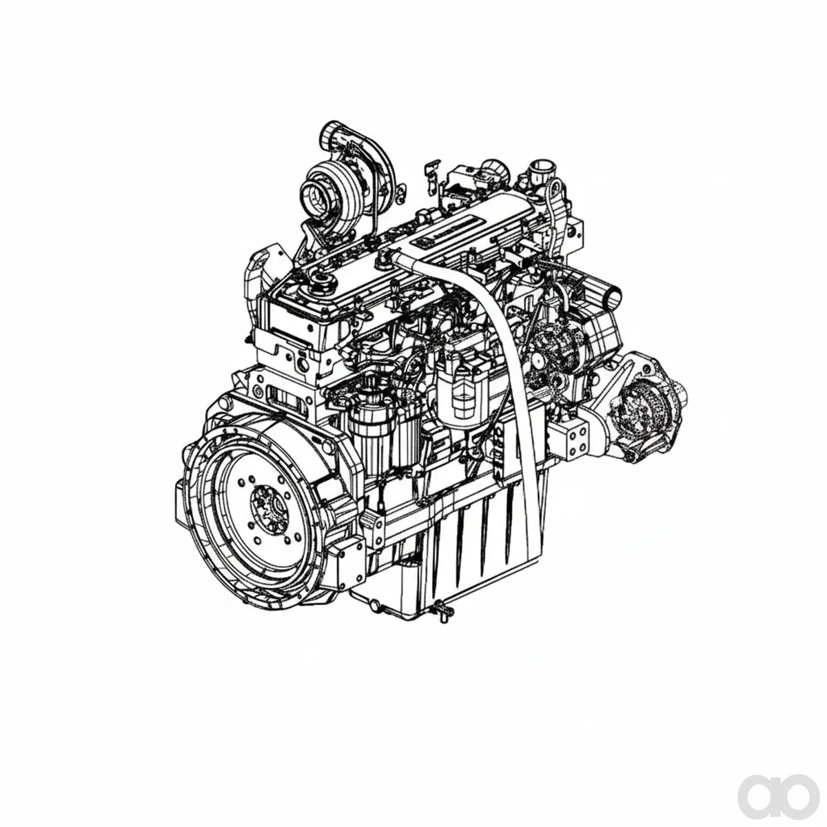 John Deere - SE501906 - REMAN Diesel Engine, Tier 3
