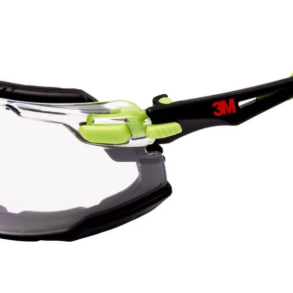 3M - S1201SGAFKT - Safety Glasses Solus™ 1000 Green/Black Clear Lens