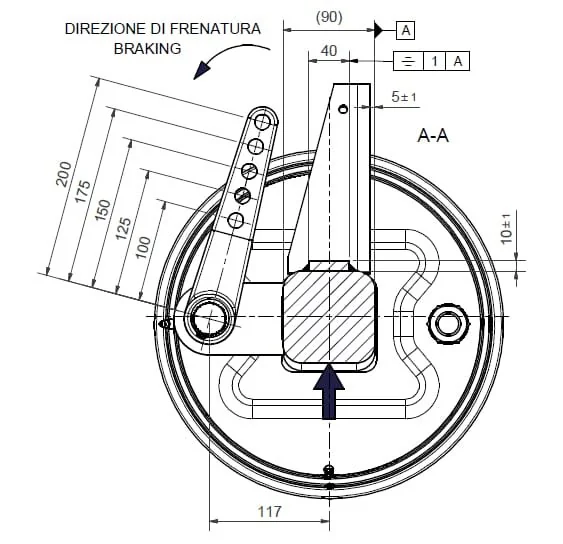 ADR - A9067130S2300 - Wheel Axle Vk90 6M18 Brake 300