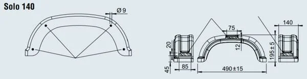 Al Ko - 1258169 - PVC Mudguard 140/490