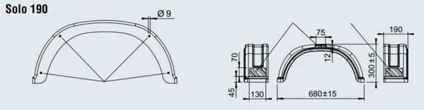 Al Ko - 1258171 - PVC Mudguard 190/680