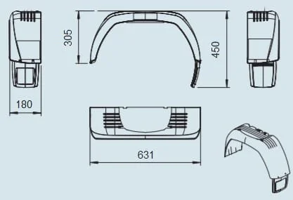 Al Ko - 1258853 - Mudguard With Spray Protection