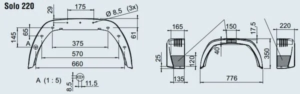 Al Ko - 1259577 - Mudguard Black EA