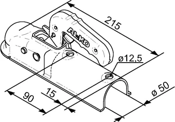 Al Ko - 1367023 - Tow Ball Coupler AK7/F RD 50 PLUS
