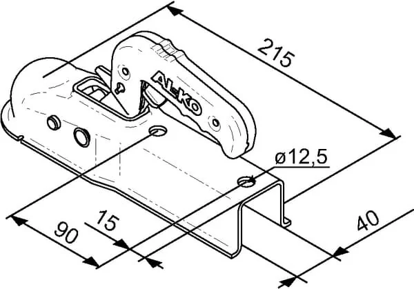 Al Ko - 1367026 - Tow Ball Coupler AK7/I VKT 40 PLU