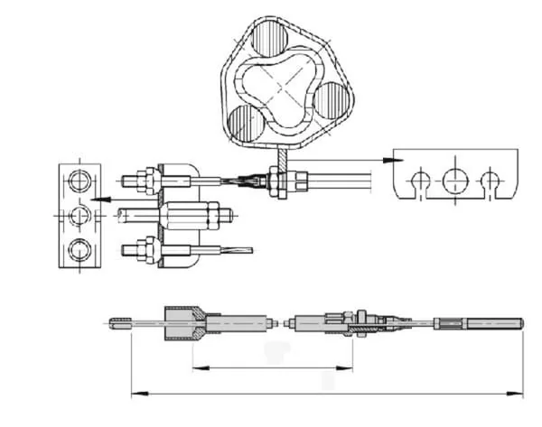 Al Ko - 4017283 - Brake Cable Complete 1175mm