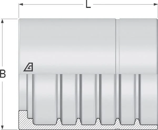 Alfagomma - SFANS425 - Ferrule NS4 DN25