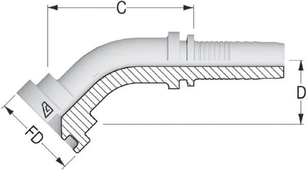Alfagomma - SFLNS402445 - Insert NS-DN40 With Flange M