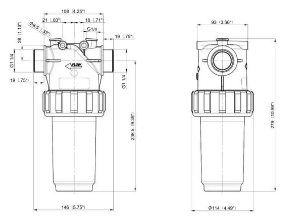 Arag - 32620535 - Line Filters G 1 1/4 Inches And G 1 1/2 Inches Threaded Coupling