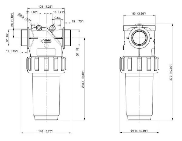 Arag - 3262064 - In Line Filter 1- 100 Mesh