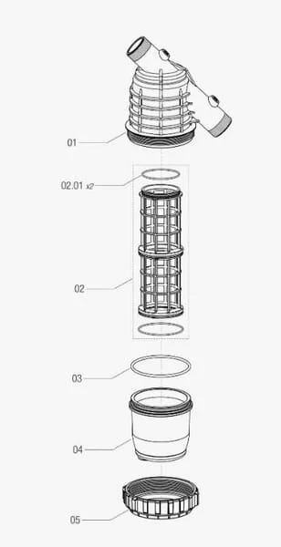 Arag - 3332274 - Line Filter M 100 M/32 M