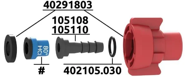 Arag - 40291803 - Quick Fitting Cap Red