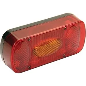 Aspöck - 243000007 - Rear Light Rectangular, Red/Amber, Bolt On, 218xMidipoint II
