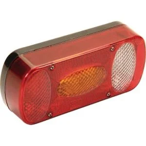 Aspöck - 243210007 - Rear Light Rectangular, Red/Amber, Bolt On, 218xMidipoint II