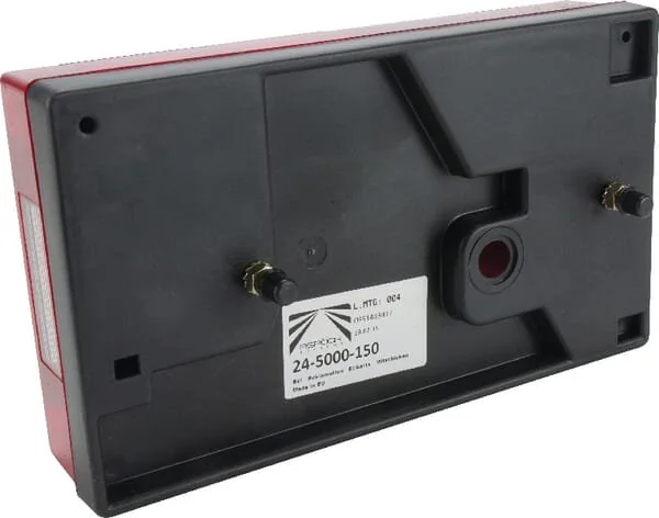 Aspöck - 245000157 - Rear Light LH Rectangular, Red/Amber, Bolt On, Multipoint