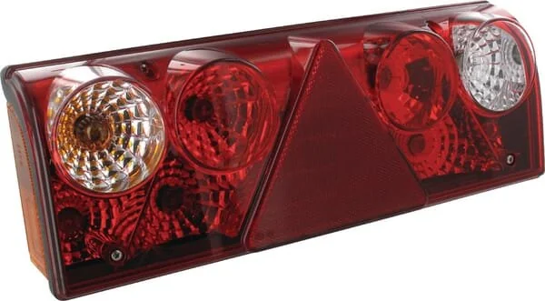 Aspöck - 256001507 - Rear Light LH Rectangular, Red, Bolt On, Europoint II