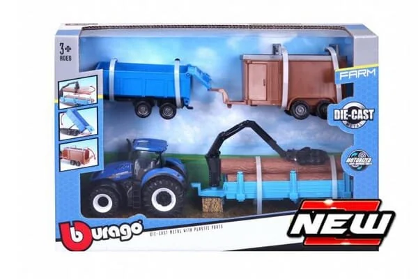 Bburago - 1831668N - New Holland T7.315 Playset