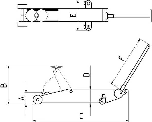 Big Red - G2002 - Trolley Jack 2T