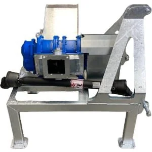 Bomik - PA11630030 - Rotary Lobe Pump A116-300S On Frame With Stone Catcher