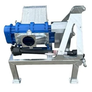 Bomik - PA13642030 - Rotary Lobe Pump A136-420S On Frame With Stone Catcher