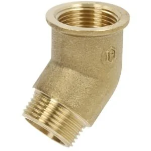 Bonfix - 34772 - Brass Elbow F/M 45°