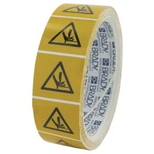 Brady - WB227350 - Sticker Warning 25mm Hand