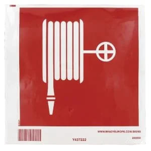 Brady - WB250505L - Decal Fire Equipment Fire-Hose 200x200mm