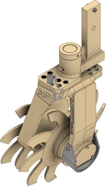 Braun - 40005968 - Rotary Star Tiller, Dual With Hole Pattern Adjustment LH