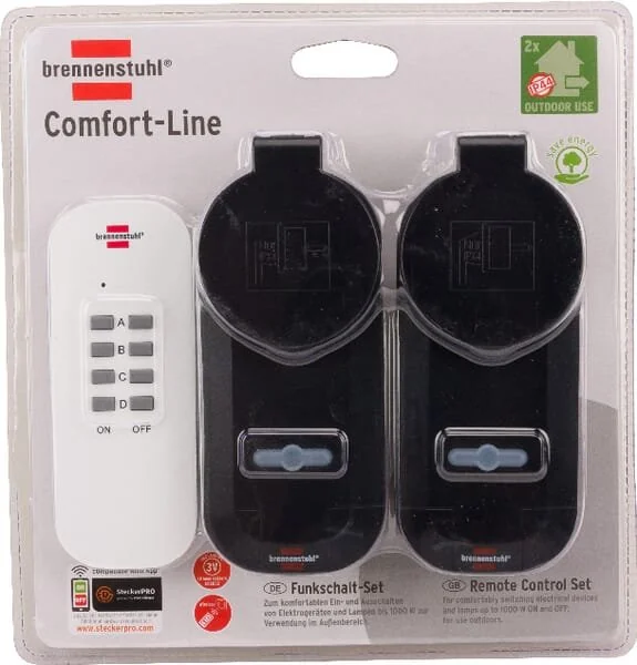 Brennenstuhl - 1507030 - Radio Switch Set RC CE1 0201