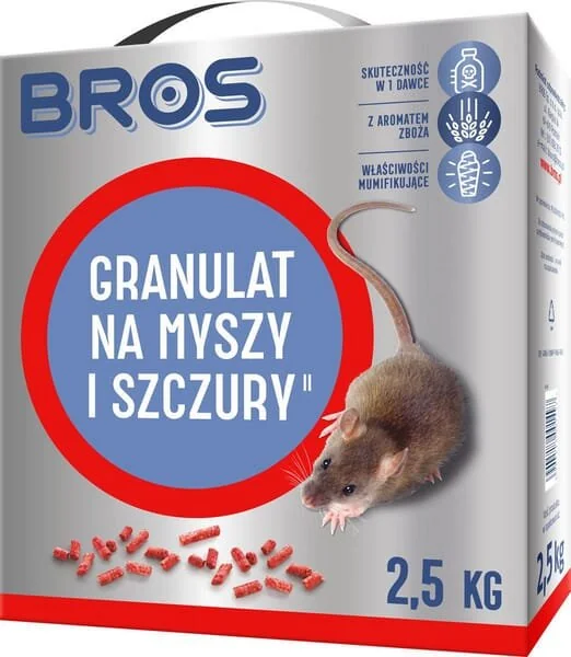 Bros - 1594010250 - Granulate Against Mice And Rats, 2,5kg