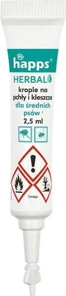 Bros - 15941613 - HAPPS Herbal - Insect Repellent Drops For Medium Dogs, 10-20kg