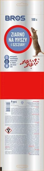 Bros - 15941957 - Mouse And Rat Killer Cereals, 1kg - 5 x Doypack 200g