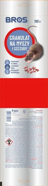 Bros - 15941962 - Mouse And Rat Killer Pellets, 100g - Doypack
