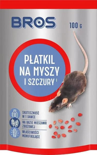 Bros - 15941964 - Mouse And Rat Killer Cereals, 100g - Doypack