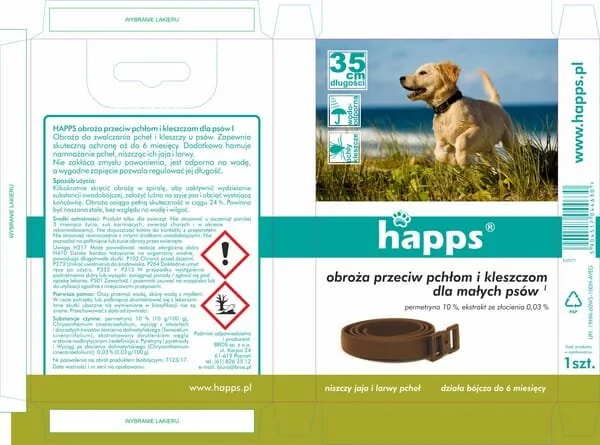 Bros - 1594411 - HAPPS Insect Collar For Small Dogs