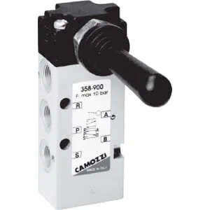 Camozzi - 358905 - Camozzi Valve 5/2-Way Lever Operated